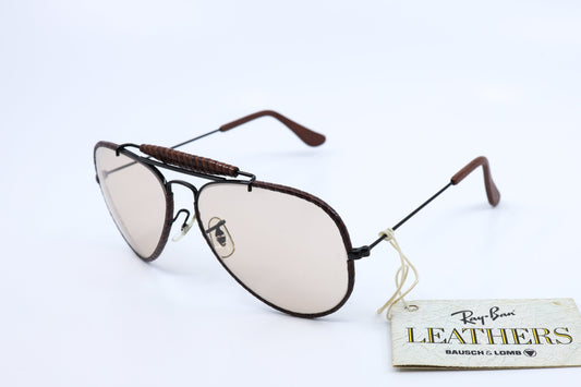 VINTAGE RAY-BAN OUTDOORSMAN LEATHERS "WRAPPED"