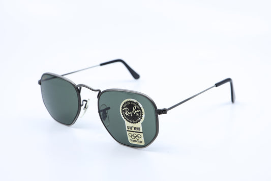 VINTAGE RAY-BAN CLASSIC STYLE III HEXAGONAL BRUSHED STEEL