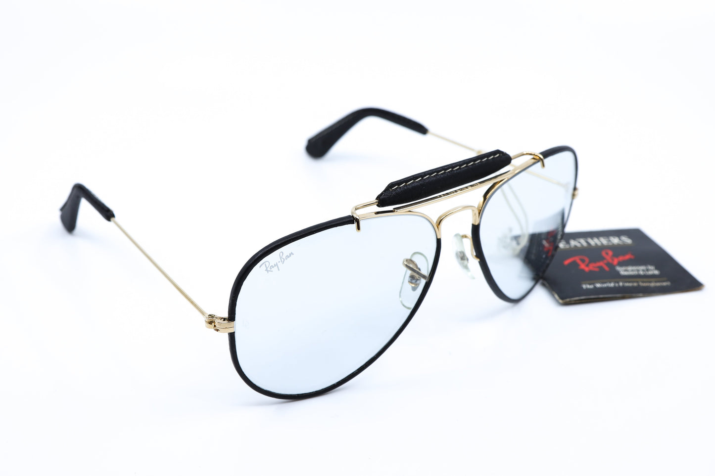 VINTAGE RAY-BAN OUTDOORSMAN LEATHERS BLACK