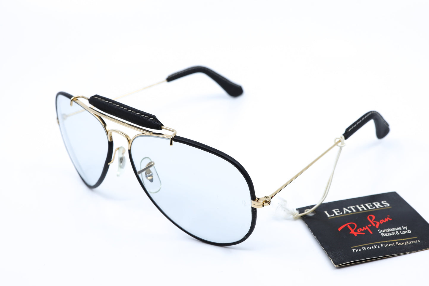 VINTAGE RAY-BAN OUTDOORSMAN LEATHERS BLACK