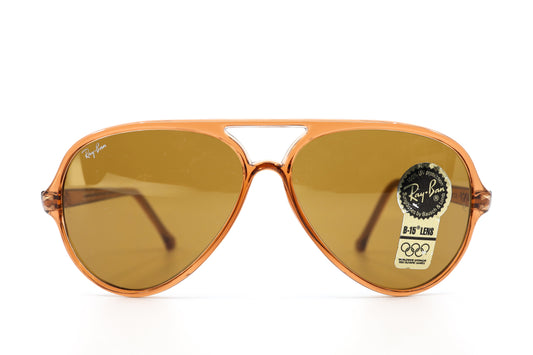 VINTAGE RAY-BAN VAGABOND TRANSLUCENT BROWN
