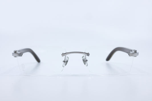 VINTAGE CARTIER C DÉCOR 2-TONE CYAN WOOD WITH PLATINUM HARDWARE C15020E9