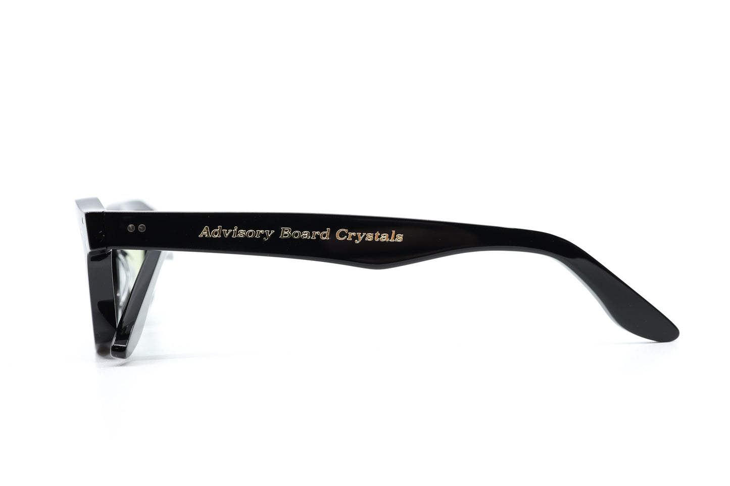 ADVISORY BOARD CRYSTALS (ABC) BLACK FRAMES WITH PEARL EYEGLASS CHAIN