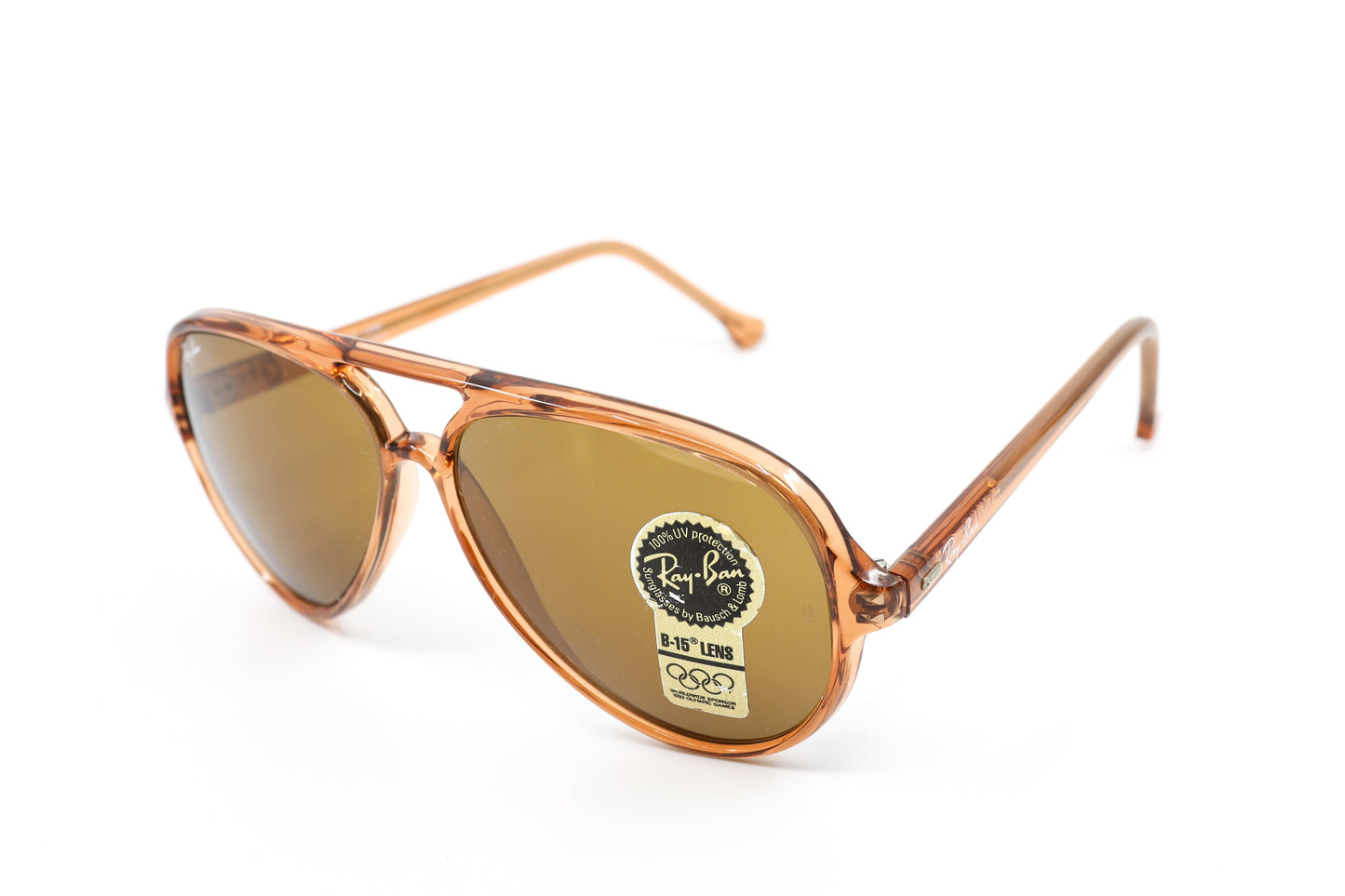 VINTAGE RAY-BAN VAGABOND TRANSLUCENT BROWN