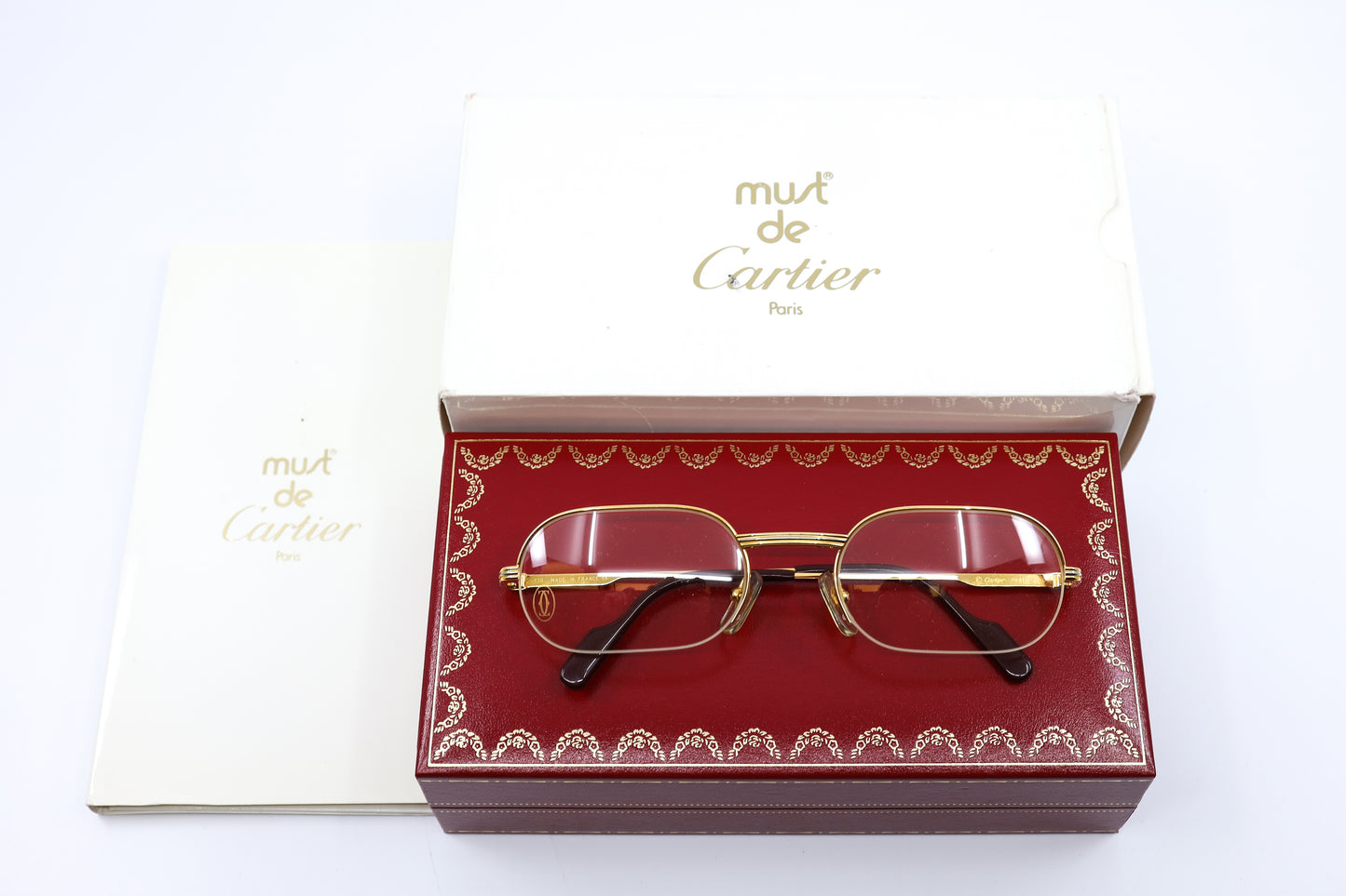 VINTAGE CARTIER ASCOT SEMI-RIMLESS