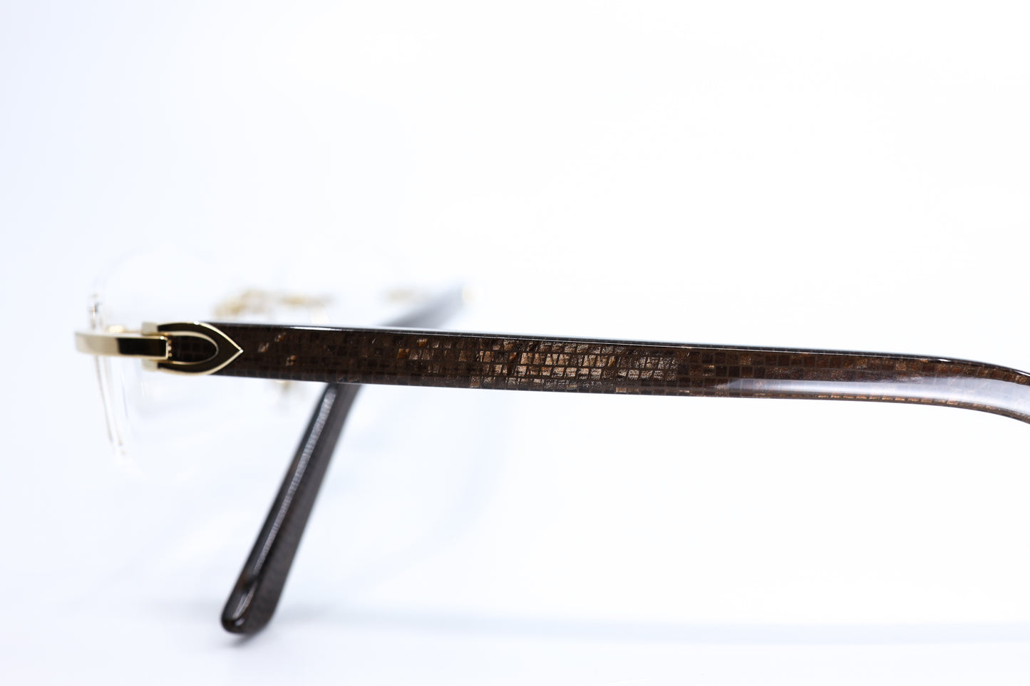 CARTIER C DÉCOR ACETATE "MOSAIC" WITH GOLD HARDWARE CT0043O 001