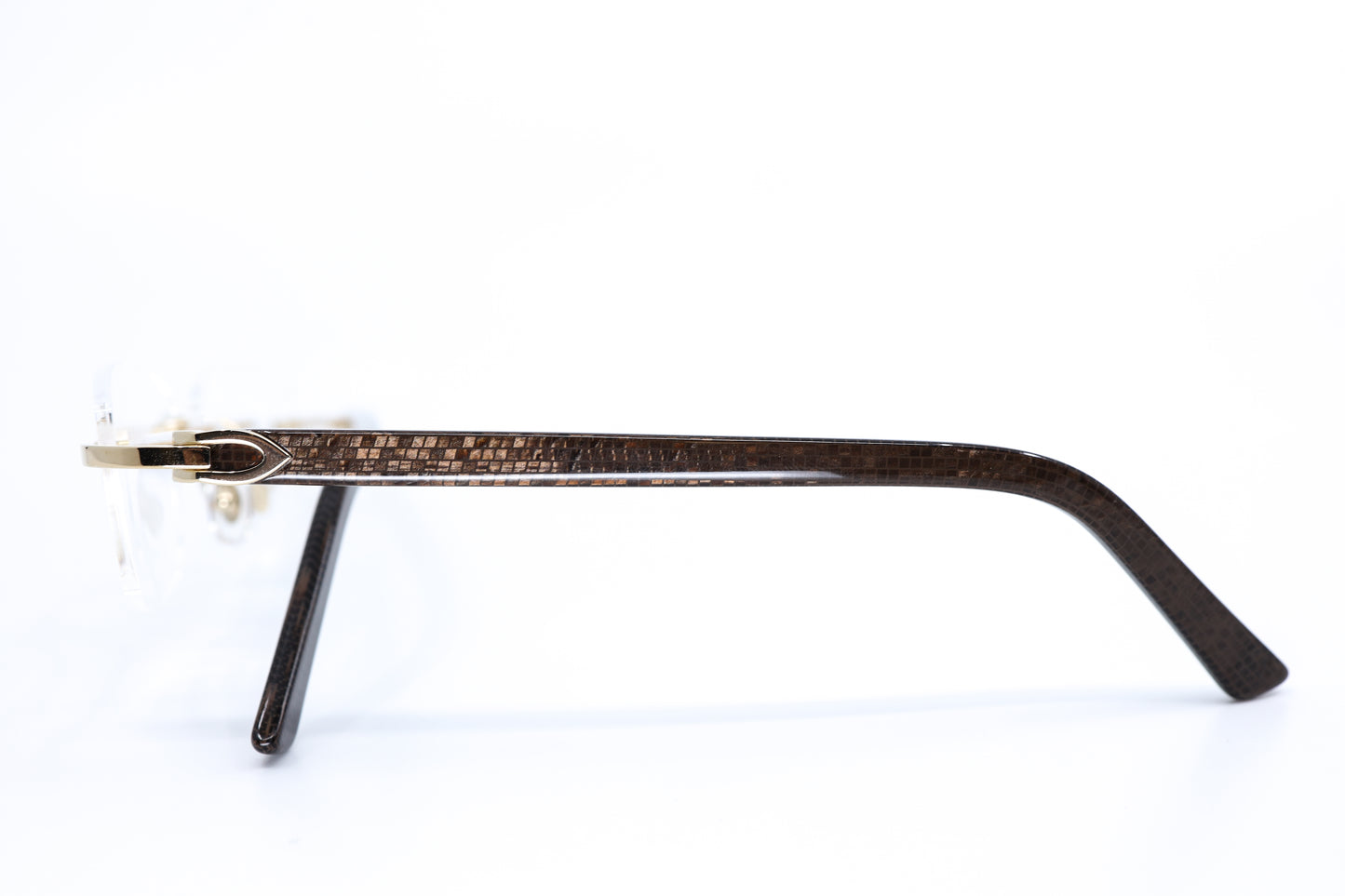 CARTIER C DÉCOR ACETATE "MOSAIC" WITH GOLD HARDWARE CT0043O 001