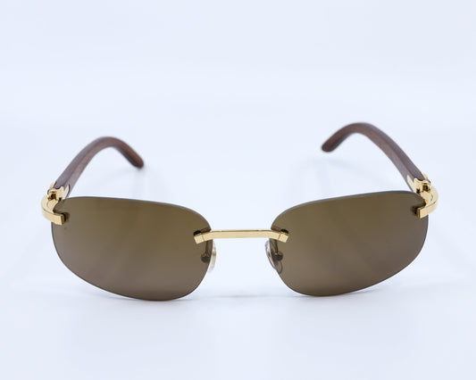 VINTAGE CARTIER C DÉCOR WOODS WITH GOLD HARDWARE 404048